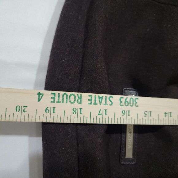 BCBG Maxazria Shoulder Bag Tote Studded Crescent Hobo Double Strap Brown - Picture 14 of 14